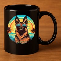 German Shepherd 11oz C Handle Ceramic Mug