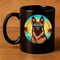 German Shepherd 11oz C Handle Ceramic Mug
