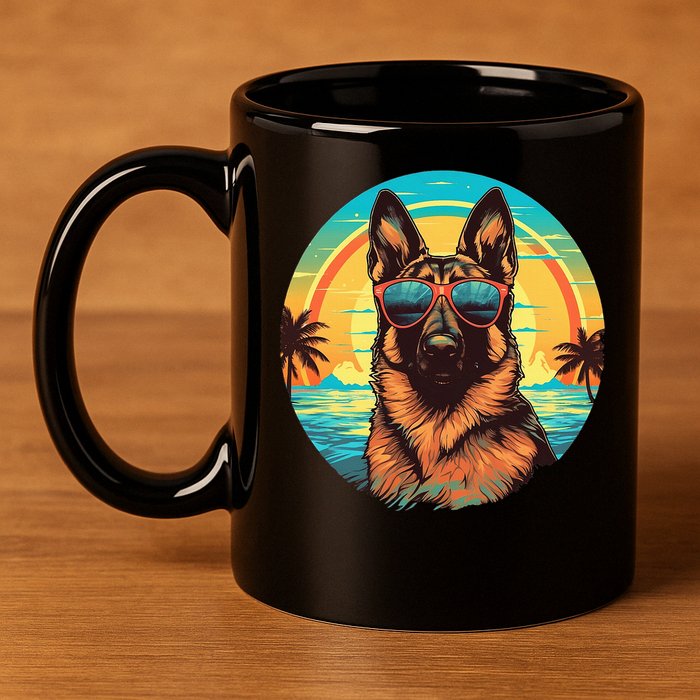 German Shepherd 11oz C Handle Ceramic Mug