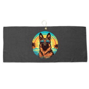 German Shepherd Large Microfiber Waffle Golf Towel