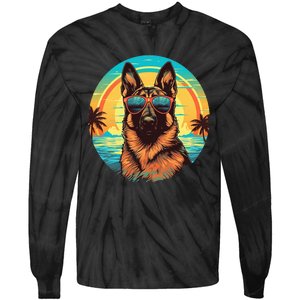 German Shepherd Tie-Dye Long Sleeve Shirt