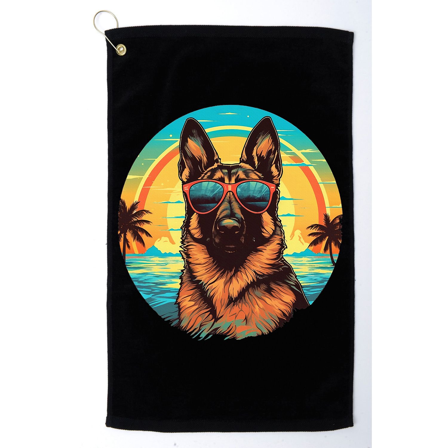 German Shepherd Golf Towel