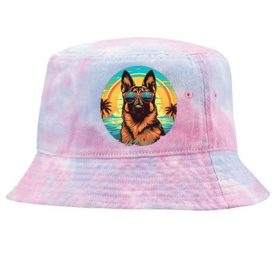 German Shepherd Tie-Dyed Bucket Hat