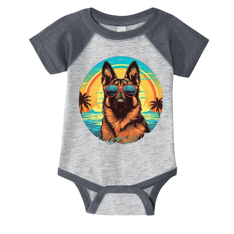 German Shepherd Infant Baby Jersey Bodysuit