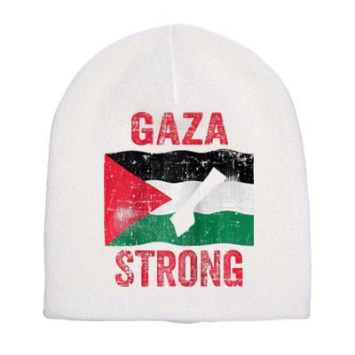 Gaza Strong Short Acrylic Beanie