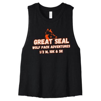 Great Seal Women's Racerback Cropped Tank