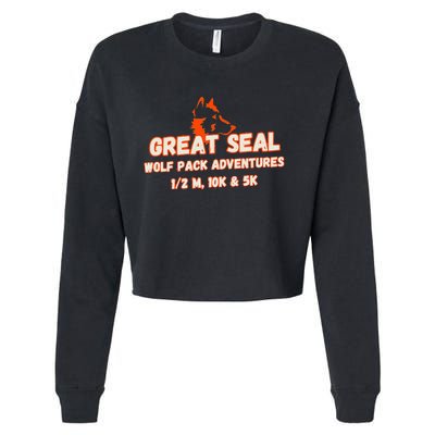 Great Seal Cropped Pullover Crew