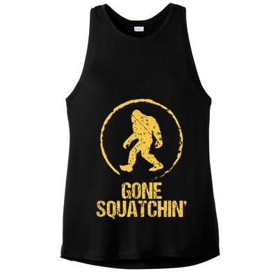 Gone Squatchin Ladies PosiCharge Tri-Blend Wicking Tank