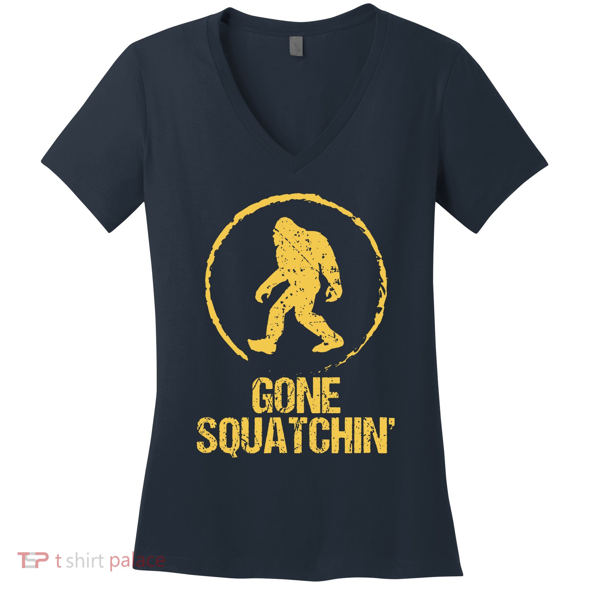 Gone Squatchin Women's V-Neck T-Shirt