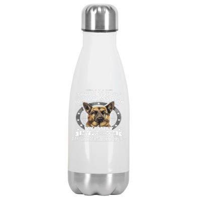 Ger Shepherd Gift Three Things You Don't Mess With Cool Gift Stainless Steel Insulated Water Bottle