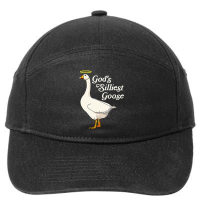 GodS Silliest Goose GodS Silliest Goose Duck Funny 7-Panel Snapback Hat