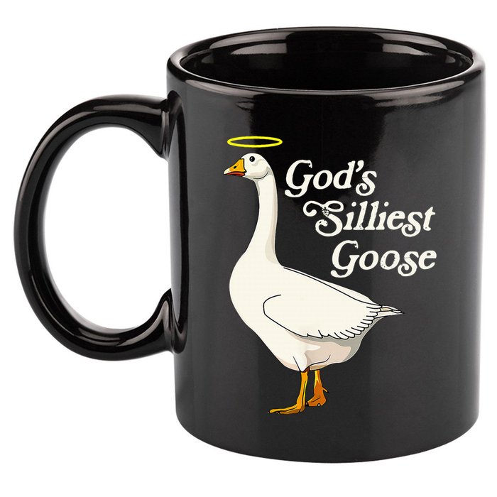 GodS Silliest Goose GodS Silliest Goose Duck Funny 11oz C Handle Ceramic Mug