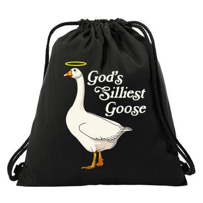 GodS Silliest Goose GodS Silliest Goose Duck Funny Drawstring Bag