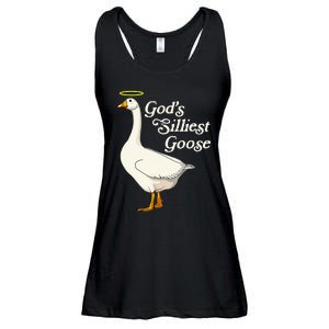 GodS Silliest Goose GodS Silliest Goose Duck Funny Ladies Essential Flowy Tank