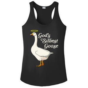 GodS Silliest Goose GodS Silliest Goose Duck Funny Ladies PosiCharge Competitor Racerback Tank