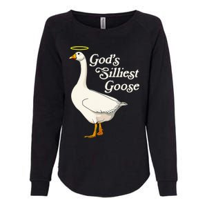 GodS Silliest Goose GodS Silliest Goose Duck Funny Womens California Wash Sweatshirt