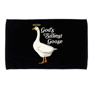 GodS Silliest Goose GodS Silliest Goose Duck Funny Microfiber Hand Towel