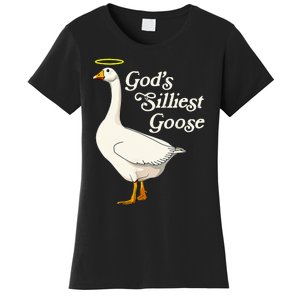 GodS Silliest Goose GodS Silliest Goose Duck Funny Women's T-Shirt