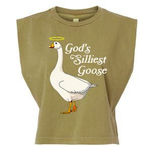 GodS Silliest Goose GodS Silliest Goose Duck Funny Garment-Dyed Women's Muscle Tee