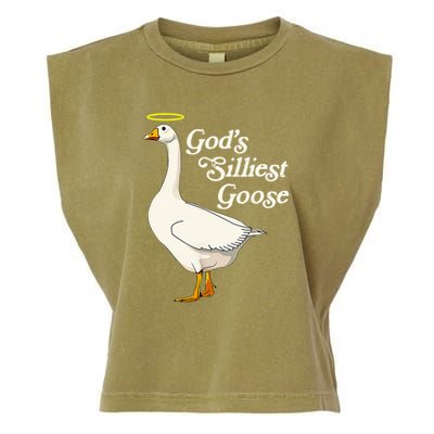 GodS Silliest Goose GodS Silliest Goose Duck Funny Garment-Dyed Women's Muscle Tee