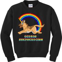 German Shepherdcorn German Shepherd Unicorn Kids Sweatshirt