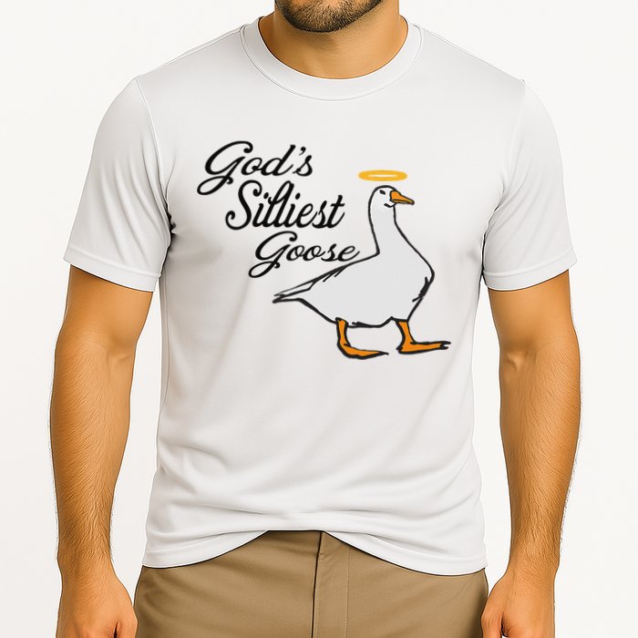 God's Silliest Goose God's Silliest Goose Duck Funny Cooling Performance Crew T-Shirt