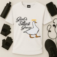God's Silliest Goose God's Silliest Goose Duck Funny Cooling Performance Crew T-Shirt