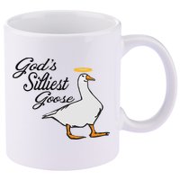 God's Silliest Goose God's Silliest Goose Duck Funny 11oz C Handle Ceramic Mug