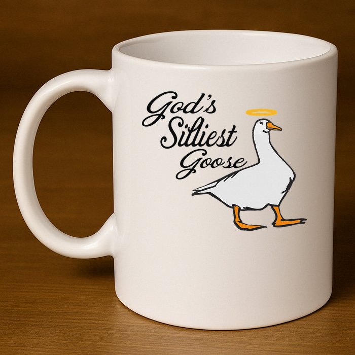 God's Silliest Goose God's Silliest Goose Duck Funny 11oz C Handle Ceramic Mug