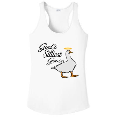 God's Silliest Goose God's Silliest Goose Duck Funny Ladies PosiCharge Competitor Racerback Tank