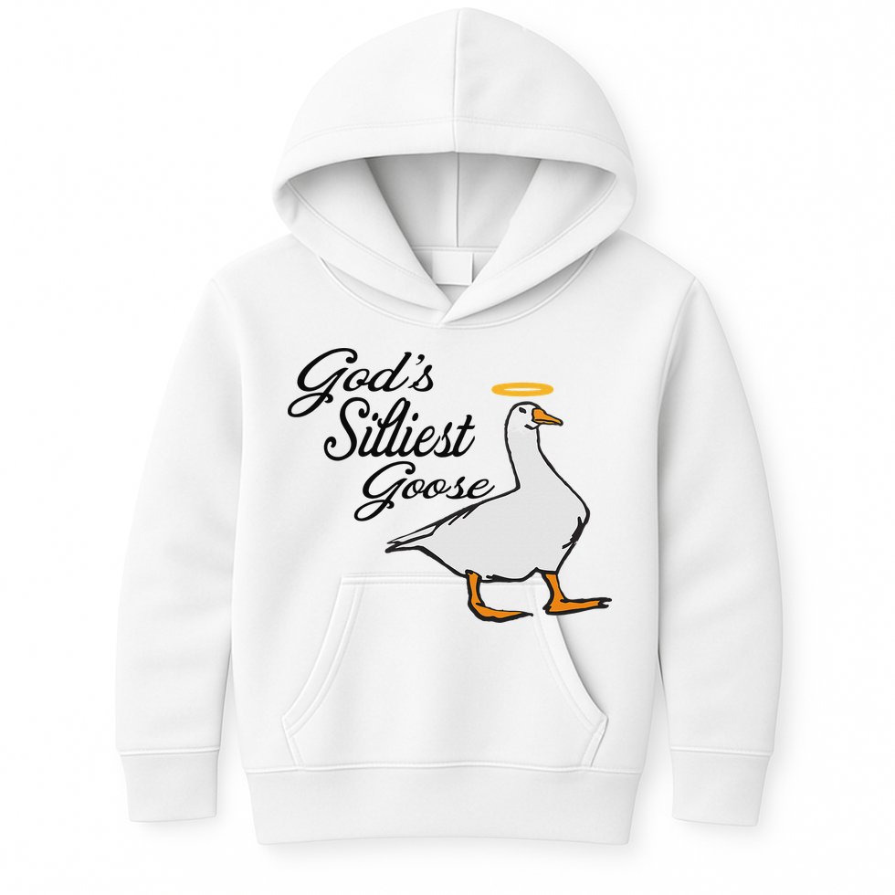 God's Silliest Goose God's Silliest Goose Duck Funny Kids Hoodie