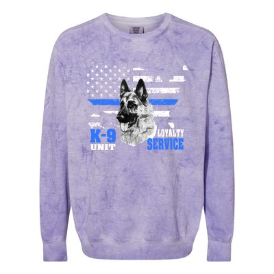 Ger Shepherd Gift K9 Unit Dog Breeder Kgift9 Colorblast Crewneck Sweatshirt