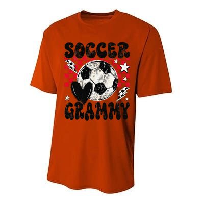 Groovy Soccer Grammy Soccer Lover MotherS Day Performance Sprint T-Shirt