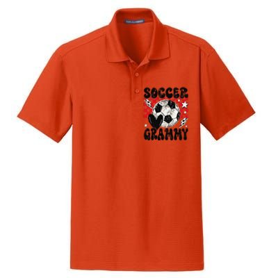 Groovy Soccer Grammy Soccer Lover MotherS Day Dry Zone Grid Polo