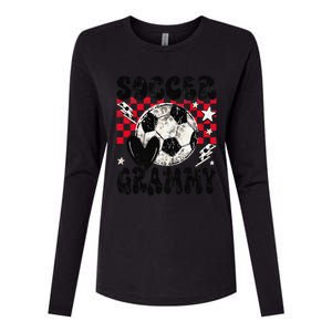 Groovy Soccer Grammy Soccer Lover MotherS Day Womens Cotton Relaxed Long Sleeve T-Shirt