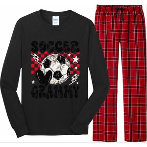 Groovy Soccer Grammy Soccer Lover MotherS Day Long Sleeve Pajama Set