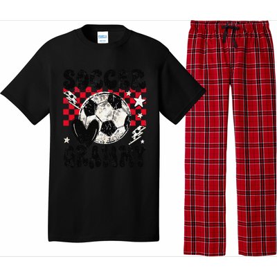 Groovy Soccer Grammy Soccer Lover MotherS Day Pajama Set