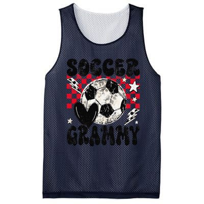 Groovy Soccer Grammy Soccer Lover MotherS Day Mesh Reversible Basketball Jersey Tank