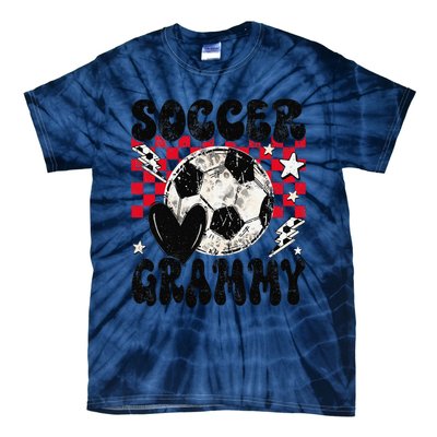 Groovy Soccer Grammy Soccer Lover MotherS Day Tie-Dye T-Shirt