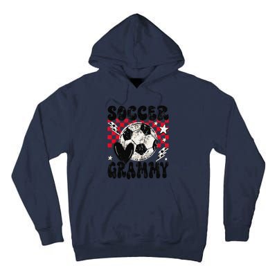 Groovy Soccer Grammy Soccer Lover MotherS Day Tall Hoodie