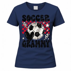 Groovy Soccer Grammy Soccer Lover MotherS Day Women's T-Shirt