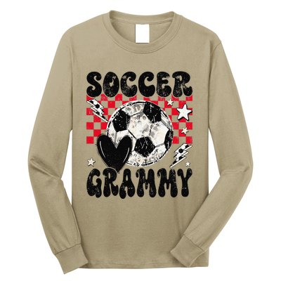 Groovy Soccer Grammy Soccer Lover MotherS Day Long Sleeve Shirt