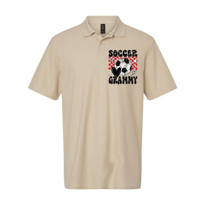 Groovy Soccer Grammy Soccer Lover MotherS Day Softstyle Adult Sport Polo