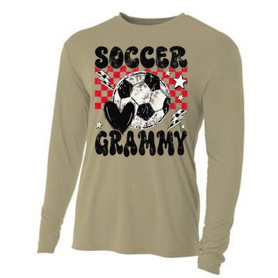 Groovy Soccer Grammy Soccer Lover MotherS Day Cooling Performance Long Sleeve Crew