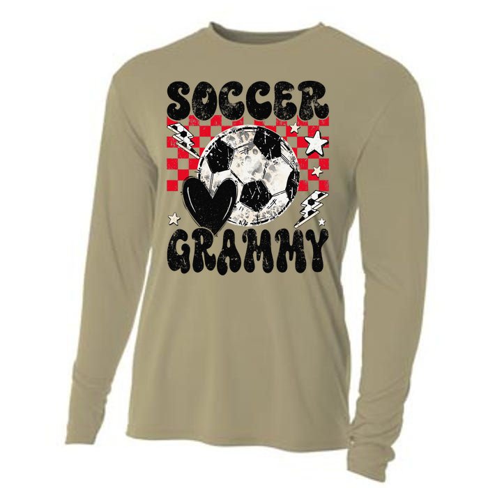 Groovy Soccer Grammy Soccer Lover MotherS Day Cooling Performance Long Sleeve Crew