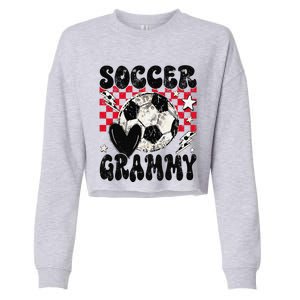 Groovy Soccer Grammy Soccer Lover MotherS Day Cropped Pullover Crew