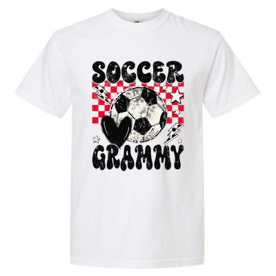 Groovy Soccer Grammy Soccer Lover MotherS Day Garment-Dyed Heavyweight T-Shirt