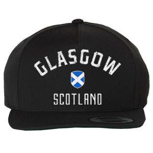 Glasgow Scotland Wool Snapback Cap