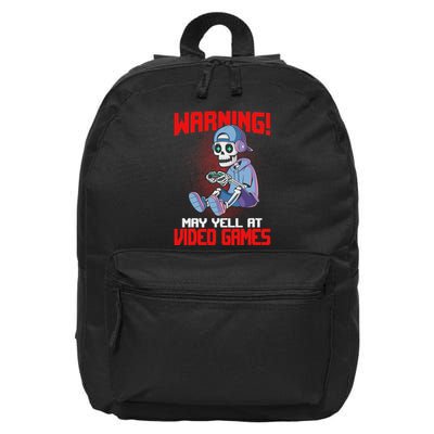 Gamer Skeleton Gaming Video Games 16 in Basic Backpack