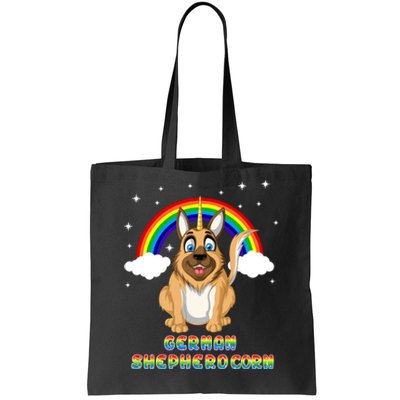 German Shepherdcorn German Shepherd Unicorn Tote Bag